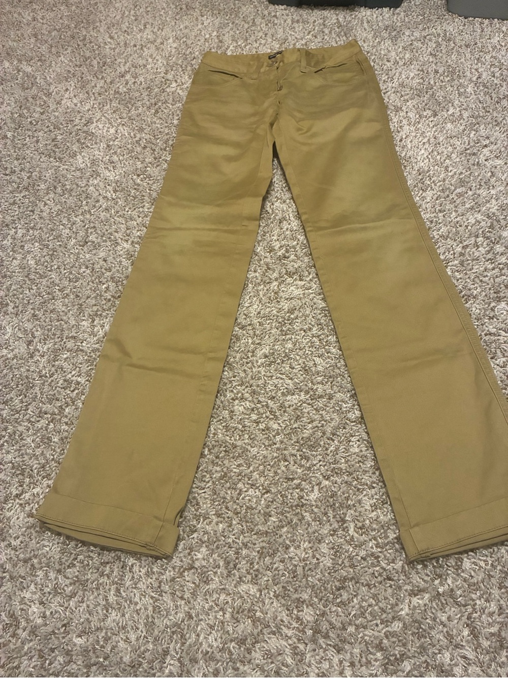 Dolce & Gabbana Mustard Straight Leg Pants